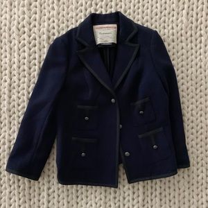 Navy Anthropologie blazer size 4
